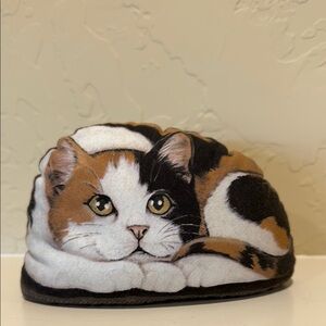 Vintage Calico Kitten “Sitten Kitty” Fabric Doorstop